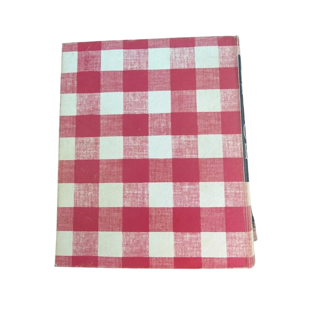 Better Homes and Gardens New Cook Book Vintage Gingham Plaid Hardcover Meredith